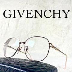 美品　GIVENCHY　ジバンシー　ビンテージメガネ　シルバーフレーム