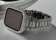 s0☆Apple Watchステンレスバンド　ジュエルベルト　キラキラ保護カバー