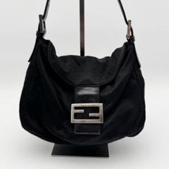 o06【美品】フェンディコットンブラックマンマバケット