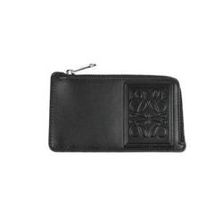 LOEWE コインケース　ビンテージ　シルバー金具　丸　財布　ウォレット　くろ LOEWE コインケース シルバー金具 財布 ウォレット ブラック