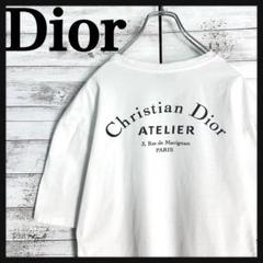 11390【美品・人気モデル】Dior☆アーチロゴ バックプリントtシャツ　白