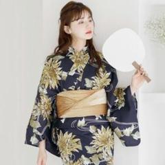 新品 Dita 2025 夏色の向日葵しらべ (藍) オトナ浴衣 5点セット