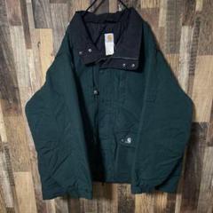 カーハート メンズ グリーン ナイロン 2XL ブルゾン 古着 長袖 ジャケット