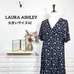 ローラアシュレイ★　LAURA ASHLEY　ワンピース　花柄　大きいサイズ42