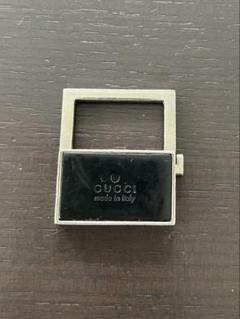 GUCCI カデナ型キーリング　南京錠　メタルキーホルダー　シルバー　四角