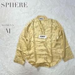 新品✨【ピュアシルク100%】テーラードシャツ 総柄 光沢 ヴィンテージ 薔薇