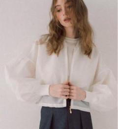 美品 maison de dolce. メゾンドドルチェ オーガンジーブルゾン
