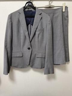 極美品✨スーツカンパニー　グレーチェックスーツ　大きいサイズ　背抜き　L 04475796e071633353a0cd1faefc6f