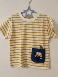 120cm【ミニオン】ボーダーTシャツ