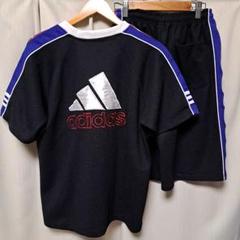 90s ヴィンテージ アディダス 半袖ジャージ上下セット ゲームシャツ