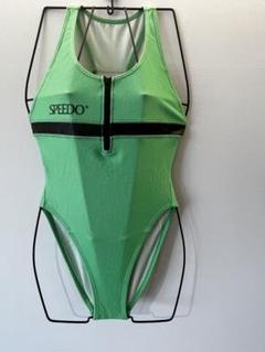 スピード競泳水着フルボディジップ水着メッシュ素材ビッグロゴspeedo