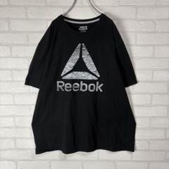 Reebok リーボック ビックロゴ オーバーサイズ プリントtシャツ 黒のサムネイル