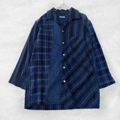 ハリウッドランチマーケット クレイジーパターン 藍染風 9部丈 1サイズ