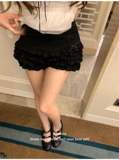 フリル可愛いミニパンツ✿春夏お出かけコーデ✿デートに最適