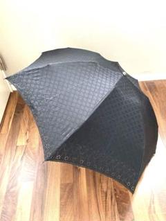 ★☆★美品★CÉLINE★折りたたみ日傘★ブラック★☆★ CELINE - CELINE/晴れ雨兼用の折り畳み傘/黒×刺繍の通販 by
