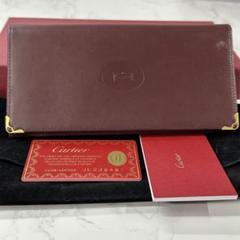 新品同様‼️ カルティエ　Cartier 財布　二つ折り　長財布　マストライン