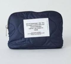 FORME キルティングトラベルポーチ（Large）ネイビー　東原亜希 東原亜希 FORME 2023 フォルム QUILTING TRAVEL POUCH （Large
