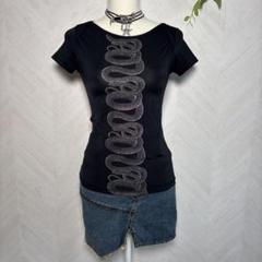 y2k平成　初期レア　HYSTERICS 蛇 スネーク半袖Tシャツカットソー y2k平成 初期レア HYSTERICS 蛇 スネーク半袖Tシャツカットソー