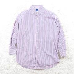 ジャンネット 極美品 GIANNETTO ワイドカラーシャツ 41 ストライプ