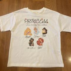 【新品未使用】リトシーフラップ　110 Tシャツ プリンセス　白　しまむら