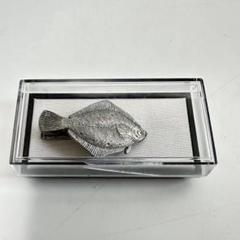 ISHOKUYA釣り人シリーズ 魚 ネクタイピン　ヒラメ　海釣り