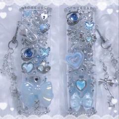 ♡iQOSケース♡ 水色 ストーン キーホルダー ♡iQOSケース♡ 水色 ストーン キーホルダー - メルカリ