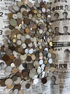 外国硬貨等の硬貨まとめ　6kg 6000g 外国硬貨 日本古銭まとめ 2.8キロロット - メルカリ