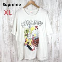 シュプリーム ダニエルジョンストン イラストプリント Tシャツ ホワイト XL