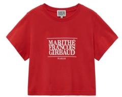 MARITHÉ FRANÇOIS GIRBAUD 赤 クロップドTシャツ