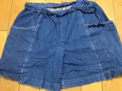 ファミリア familiar 160 ショートパンツ デニム リボン