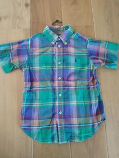 値下げ■ラルフローレンRalph Lauren■4T 110 チェック半袖シャツ