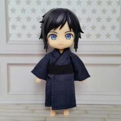 ハンドメイドねんどろいどどーる服【着物:濃紺】