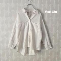 RagOut 長袖シャツ　ブラウス　透け感あり　ゆったり　a1706