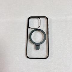 Magsafe iPhone 15 Pro ケース リング付き ブラック