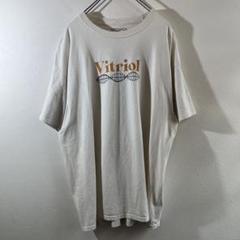 T-377 Vitriol プリント クリーム色 Tシャツ XL