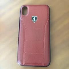 Ferrari iPhoneXS max用ケース レッド　難あり