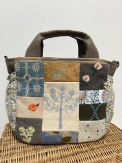 ミナペルホネン＊パッチギャザポケトート✂️ハンドメイド ミナペルホネン＊パッチギャザポケトート✂️ハンドメイド