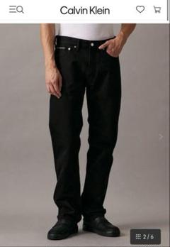 Calvin Klein ストレートデニム　黒　Mサイズ　30インチ　極美品