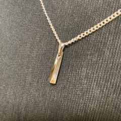 細め スティックネックレス 50cm シルバー メンズ アクセサリー