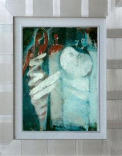 メルカリ  絵画  絵  額付 ( 銀 ) 油絵　F4-070602　花(窓辺） メルカリ絵画 絵 額付( 青緑＋金色の枠 )油絵 uF6-112402 花ゆり
