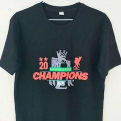 【新品美品】リバプール プレミア20回優勝記念Tシャツ 黒 メンズLサイズ