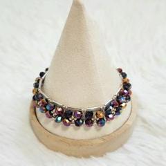 ハンドメイド　多色ビーズ　ブレスレット