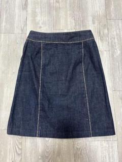 BURBERRY BLUE LABEL ひざ丈　デニムタイトスカート