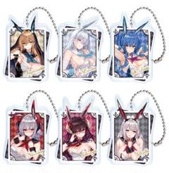 激レア アズールレーン 鉄血ISM アクリルキーホルダー アズールレーン アクリルキーホルダー 6点セット ポストカード