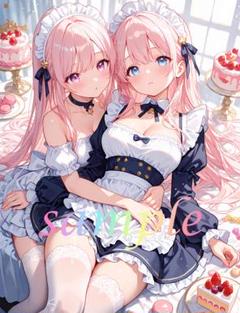 c059 美少女 かわいい イラスト 下着 コスプレ セクシー A4ポスター