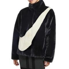 値下げ　美品　NIKE フェイクファージャケット　ブラック　サイズXL 値下げ 美品 NIKE フェイクファージャケット ブラック サイズXL