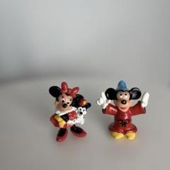 レトロ】ディズニー ミッキー ミニー フィギュア 2体セット