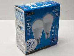 ヤマダ電機オリジナル　LED電球 60W 昼光色 口金E17 2個入り 1-3