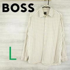 HUGO BOSS ヒューゴボス＜チェック長袖シャツ ビッグサイズ＞M0925c