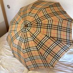 未使用タグ付✨バーバリー　雨傘　ノバチェック　折り畳み傘　メガチェック　ベージュ BURBERRY - BURBERRYバーバリーノバチェック 折りたたみ傘